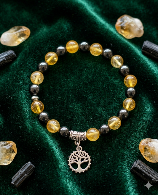 Citrine + Hematite Wealth Magnet