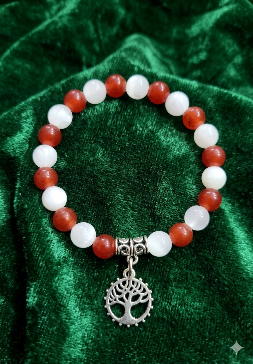 Selenite + Carnelian Sacred Glow
