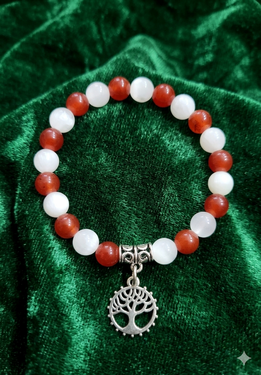 Selenite + Carnelian Sacred Glow